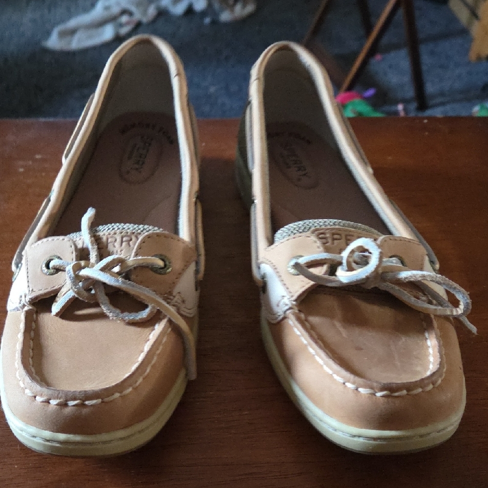Sperry Light Brown Boat Shoes